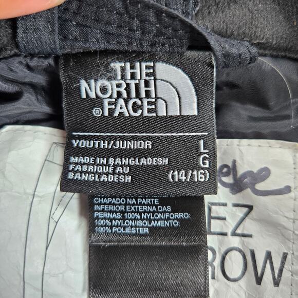 The North Face Snowquest Suspender Plus Pants in Black Youth Size Large - Picture 3 of 8